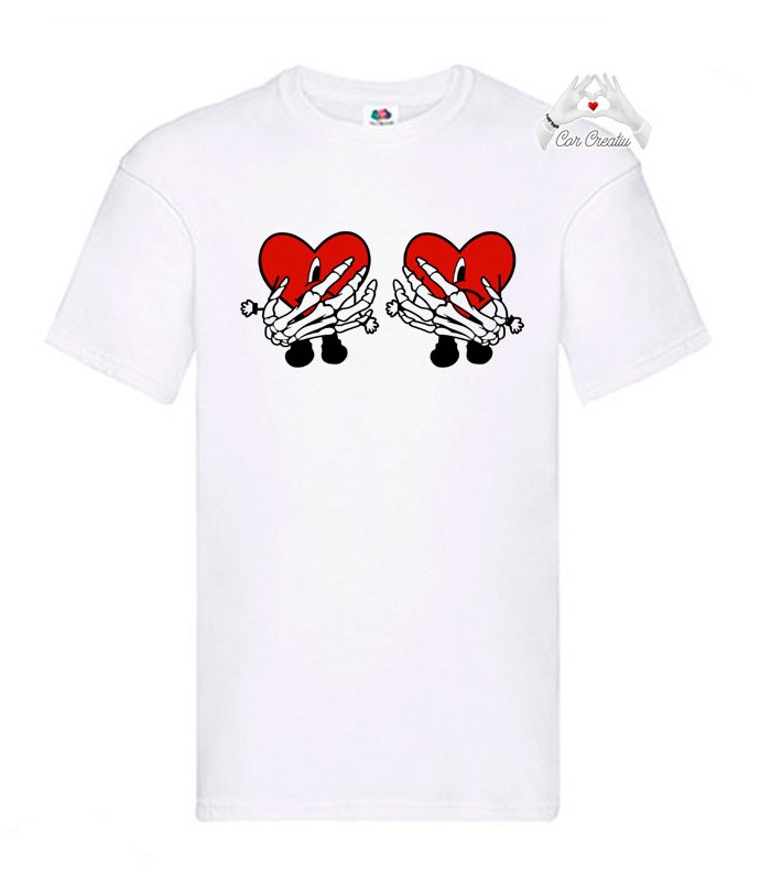 Camiseta adulto Con un par de corazones
